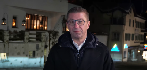 (ВИДЕО) Мицкоски: Очекувам плодни резултати, успешни состаноци на Светскиот економски форум