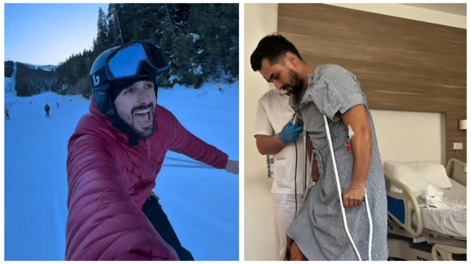 ВИДЕО: Актерот Александар Михајловски во болница, скијањето заврши со повреда