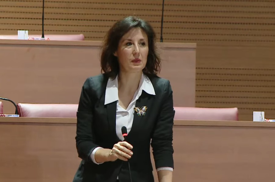 ВИДЕО: Хрватска пратеничка ја удри струја во парламентот, се слушна силен вресок