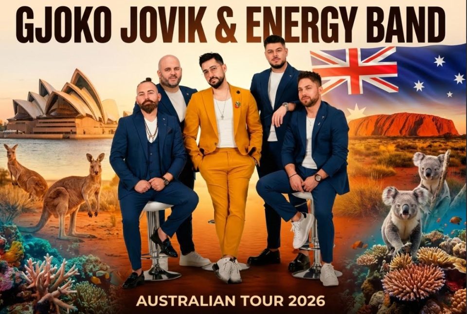 Ѓоко Јовиќ и Енерџи бенд со 9 концерти во Австралија, имаат подарок за публиката
