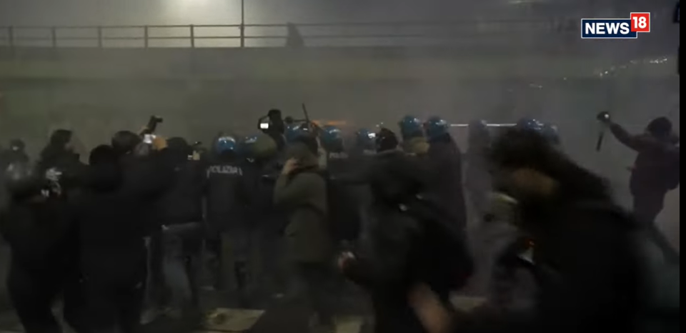 Полицијата употреби солзавец и водени топови на протестот против ЗОИ во Милано