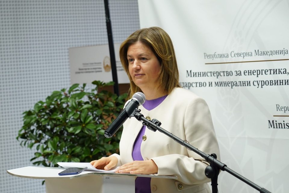 Божиновска: Усвоен Годишниот план за изградба на енергетски објекти за 2026 година