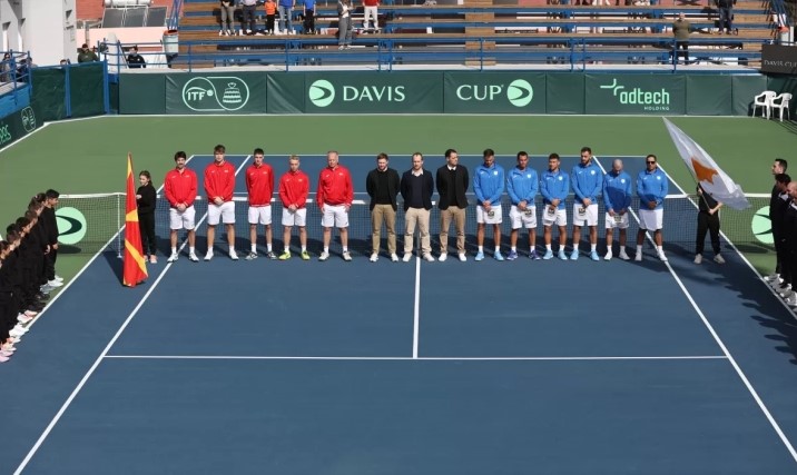 Убедлив пораз за македонските тенисери на гостувањето во Никозија