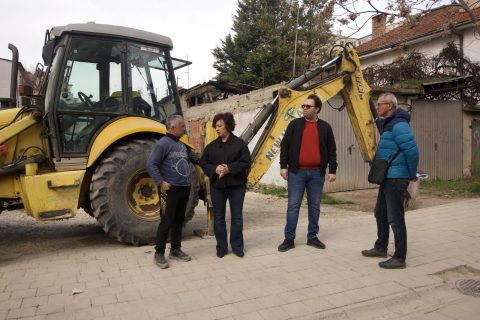 Се гради паркинг на улицата „Димо Хаџи Димов“ во општина Кисела Вода