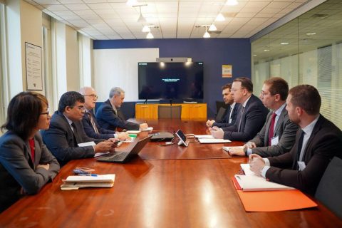 Николоски пред претставници на СБ ги презентирал плановите за коридорите 8 и 10 и модернизацијата на железницата