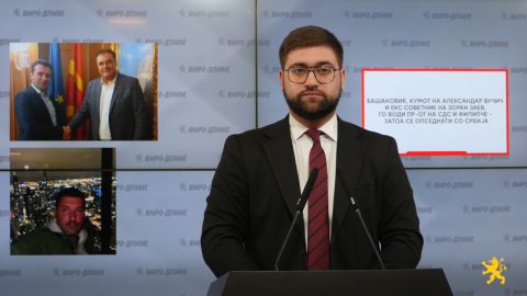 Манасиевски: Башановиќ, кумот на Александар Вучиќ и екс советник на Зоран Заев, го води ПР-от на СДС и Филипче – затоа се опседнати со Србија