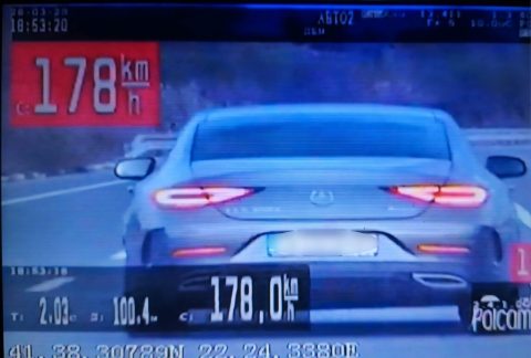 Санкциониран возач од Радовиш: Управувал возило со брзина од 178 км на час надвор од населено место