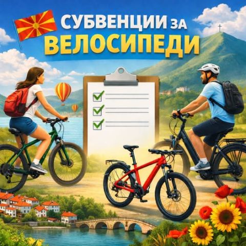 Стефковски: Објавен е јавниот повик за субвенции за набавка на велосипед во 2026