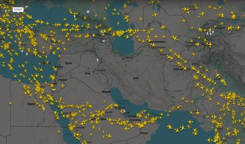 ФОТО: Како изгледа небото над Блискиот Исток