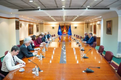 Мицкоски на средба со германските амбасадори во регионот: Економските партнерства и европската интеграција во фокусот на разговорот