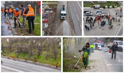 ГАЛЕРИЈА: Пролетна генералка на Скопје, сите јавни претпријатија на терен