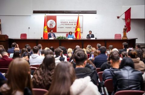 Сиљановска-Давкова и Милатовиќ одржаа предавање: Евроинтегративниот процес на Западен Балкан низ црногорска и македонска призма